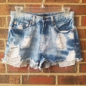 Forever 21 Blue Jean Shorts